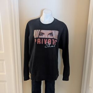 Brittany Spears Black Private Show crew neck sweatshirt size XL